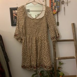 Square neck peasant dress